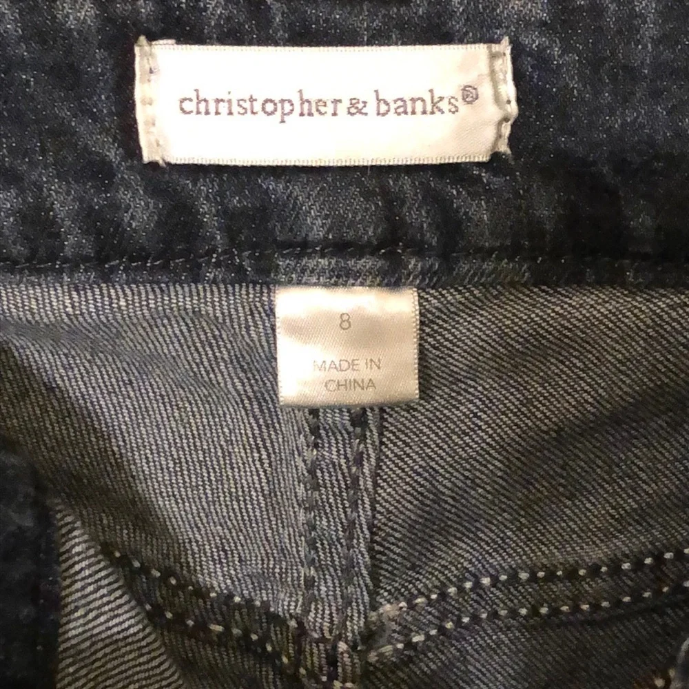 Christopher & Banks Indigo Size 8 Capris - Picture 3 of 3